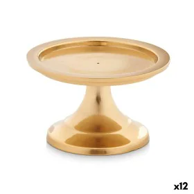 Candelabro Dorado Aluminio 10 x 6 x 10 cm (12 Unidades) de Gift Decor, Candelabros y portavelas - Ref: S3630699, Precio: 46,6...