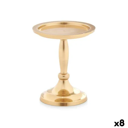 Candle Holder Golden Aluminium 10 x 12 x 10 cm (8 Units) by Gift Decor, Candelabras and candle holders - Ref: S3630701, Price...