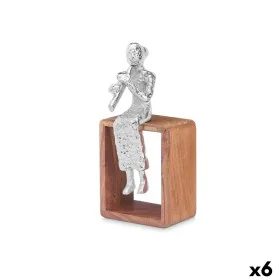 Figura Decorativa Flauta Doce Prateado Madeira Metal 13 x 27 x 13 cm de Gift Decor, Colecionáveis - Ref: S3630715, Preço: 55,...