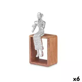 Statua Decorativa Flauto Dolce Argentato Legno Metallo 13 x 27 x 13 cm di Gift Decor, Oggetti da collezione - Rif: S3630715, ...