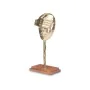 Decorative Figure Face Golden Wood Metal 16 x 34 x 10 cm by Gift Decor, Collectables - Ref: S3630729, Price: 66,50 €, Discoun...