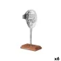 Figura Decorativa Face Prateado Madeira Metal 17 x 33,5 x 10 cm de Gift Decor, Colecionáveis - Ref: S3630735, Preço: 65,19 €,...