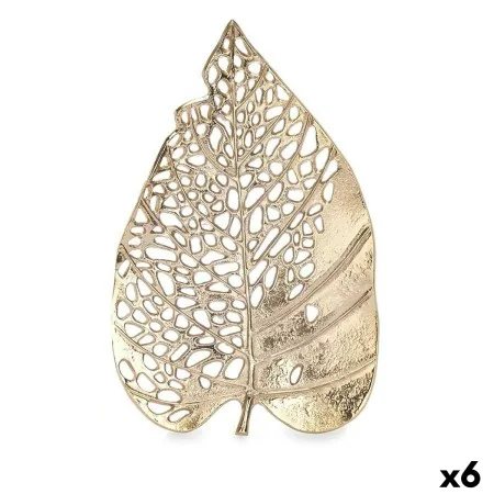 Figura Decorativa Hoja Dorado Metal 40,5 x 4 x 26 cm (6 Unidades) de Gift Decor, Esculturas - Ref: S3630737, Precio: 69,38 €,...