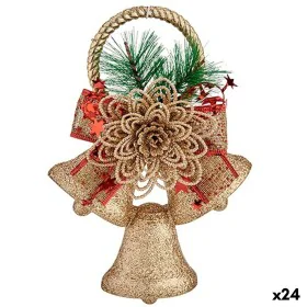 Décorations de Noël Cloches Rouge Vert Doré PVC 16 x 23 x 3 cm (24 Unités) de Krist+, Noël - Réf : S3630755, Prix : 39,98 €, ...