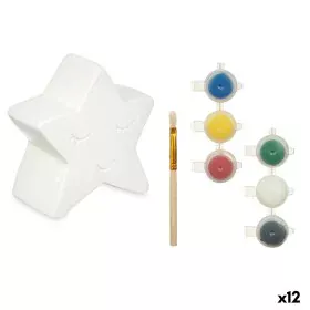 Hucha para Pintar Blanco 12,8 x 12,6 x 8,2 cm Estrella (12 Unidades) de Pincello, Pintura - Ref: S3630795, Precio: 31,17 €, D...