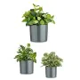 Set di Vasi Ø 14 cm Ø 22 cm Ø 17 cm Cilindro 3 Pezzi Antracite di Ibergarden, Vasi tradizionali - Rif: S3630807, Prezzo: 13,6...