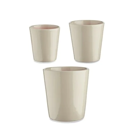 Conjunto de Vasos Ø 14 cm Ø 22 cm Ø 17 cm Cónica 3 Peças Cinzento de Ibergarden, Vasos para flores - Ref: S3630812, Preço: 13...