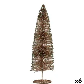 Weihnachtsbaum Pailletten champagne 10 x 40 x 10 cm (6 Stück) von Krist+, Weihnachten - Ref: S3630828, Preis: 44,59 €, Rabatt: %