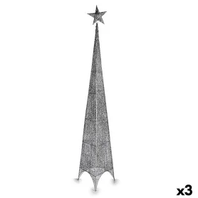 Árbol de Navidad Estrella Torre Plateado Metal Plástico 42 x 218 x 42 cm (3 Unidades) de Krist+, Navidad - Ref: S3630839, Pre...