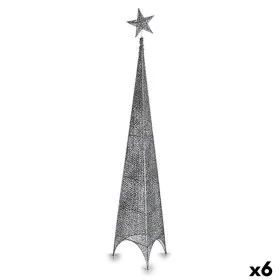 Christmas Tree Tower Star Silver Metal Plastic 34 x 154 x 34 cm (6 Units) by Krist+, Christmas - Ref: S3630856, Price: 73,11 ...