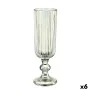 Champagne glass Stripes Green Glass 160 ml (6 Units) by Vivalto, Champagne flute - Ref: S3630878, Price: 10,09 €, Discount: %