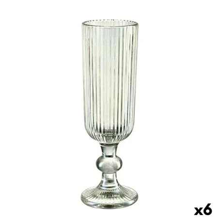 Coupe de champagne Rayures Vert verre 160 ml (6 Unités) de Vivalto, Coupes à champagne - Réf : S3630878, Prix : 10,51 €, Remi...