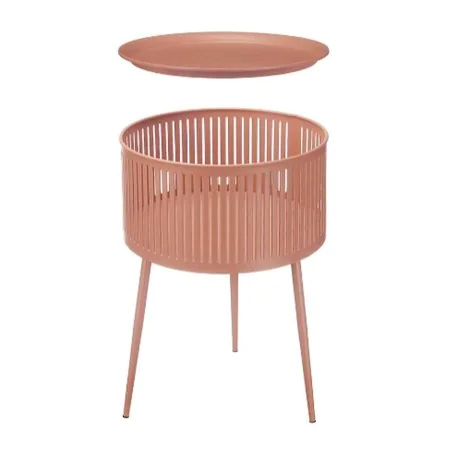 Side table Stripes Golden Terracotta Metal 40 x 57 x 40 cm by Gift Decor, Tables - Ref: S3630919, Price: 37,86 €, Discount: %