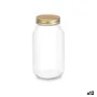 Tarro Transparente Dorado Metal Vidrio 950 ml 9 x 18 x 9 cm (12 Unidades) de Vivalto, Almacenamiento de alimentos - Ref: S363...