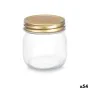 Jar Transparent Golden Metal Glass 180 ml 6 x 8 x 6 cm (54 Units) by Vivalto, Food storage - Ref: S3630945, Price: 31,25 €, D...