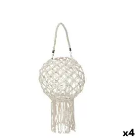 Castiçais Macramé Branco Algodão 26 x 66 x 26 cm (4 Unidades) de Gift Decor, Candelabros e suportes para velas - Ref: S363099...