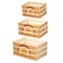 Set dekorativer Karten Regenbogen 3 Stücke Braun Holz (4 Stück) von Gift Decor, Boxen & Kästen - Ref: S3631017, Preis: 65,06 ...