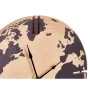 Orologio da Tavolo Mappamondo Nero Metallo Legno MDF 22,5 x 30,5 x 12 cm (6 Unità) di Gift Decor, Orologi da scrivania e da s...