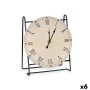 Reloj de Mesa Negro Metal Madera MDF 19 x 21 x 9 cm (6 Unidades) de Gift Decor, Relojes de escritorio - Ref: S3631070, Precio...