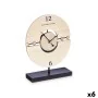 Horloge de table Balles Noir Métal Bois MDF 20,5 x 26,5 x 7 cm (6 Unités) de Gift Decor, Pendulettes de bureau - Réf : S36310...