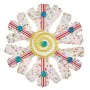 Christmas bauble Snowflakes White Red 17 x 6 x 17 cm (8 Units) by Krist+, Christmas - Ref: S3631124, Price: 59,05 €, Discount: %