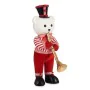 Figura Decorativa Urso Trompete Branco Preto Vermelho poliestireno 15 x 46 x 25 cm (2 Unidades) de Krist+, Natal - Ref: S3631...