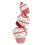 Figura Decorativa Torre Pastel Blanco Rojo Poliestireno 20 x 50 x 20 cm (2 Unidades) de Krist+, Navidad - Ref: S3631134, Prec...