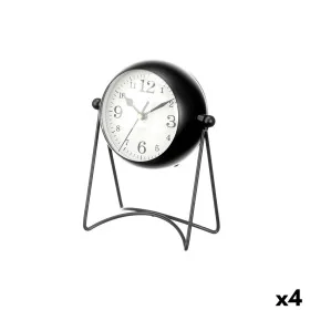 Table clock Black Metal 15,5 x 20 x 11 cm (4 Units) by Gift Decor, Desk & Shelf Clocks - Ref: S3631173, Price: 62,22 €, Disco...