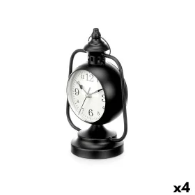 Horloge de table Lampe Noir Métal 17 x 25 x 11,3 cm (4 Unités) de Gift Decor, Pendulettes de bureau - Réf : S3631175, Prix : ...