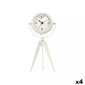 Orologio da Tavolo Tripode Bianco Metallo 12 x 30 x 12 cm (4 Unità) di Gift Decor, Orologi da scrivania e da scaffale - Rif: ...