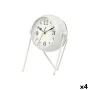 Reloj de Mesa Blanco Metal 18 x 21 x 12 cm (4 Unidades) de Gift Decor, Relojes de escritorio - Ref: S3631183, Precio: 63,46 €...