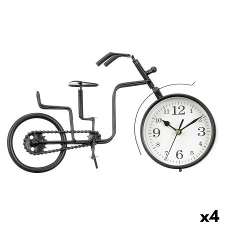 Tafelklok Bicicleta Preto Metal 33 x 21 x 4 cm (4 Unidades) de Gift Decor, Relógios de secretária - Ref: S3631193, Preço: 70,...