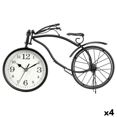 Reloj de Mesa Bicicleta Negro Metal 36 x 22 x 7 cm (4 Unidades) de Gift Decor, Relojes de escritorio - Ref: S3631195, Precio:...