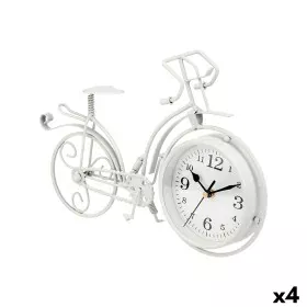 Reloj de Mesa Bicicleta Blanco Metal 33 x 22,5 x 4,2 cm (4 Unidades) de Gift Decor, Relojes de escritorio - Ref: S3631203, Pr...