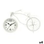 Table clock Bicycle White Metal 36 x 22 x 7 cm (4 Units) by Gift Decor, Desk & Shelf Clocks - Ref: S3631207, Price: 81,40 €, ...