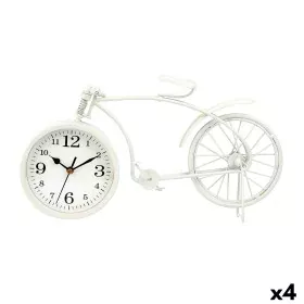 Tafelklok Bicicleta Branco Metal 38 x 20 x 4 cm (4 Unidades) de Gift Decor, Relógios de secretária - Ref: S3631211, Preço: 81...