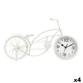 Table clock Bicycle White Metal 42 x 24 x 10 cm (4 Units) by Gift Decor, Desk & Shelf Clocks - Ref: S3631213, Price: 86,83 €,...