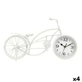 Table clock Bicycle White Metal 42 x 24 x 10 cm (4 Units) by Gift Decor, Desk & Shelf Clocks - Ref: S3631213, Price: 95,86 €,...