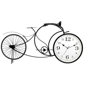 Horloge de table Bicyclette Noir Métal 95 x 50 x 12 cm de Gift Decor, Pendulettes de bureau - Réf : S3631222, Prix : 61,17 €,...