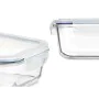 Lunchbox Durchsichtig Silikon Borosilikatglas 640 ml 18,3 x 6,2 x 13,7 cm (24 Stück) von Vivalto, Lagerung von Lebensmitteln ...