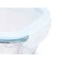 Fiambrera Transparente Silicona Vidrio de Borosilicato 2,2 L 27 x 9 x 22 cm (6 Unidades) de Vivalto, Almacenamiento de alimen...