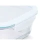 Lunch box Transparent Silicone Borosilicate Glass 2,8 L 29,5 x 9 x 22,8 cm (6 Units) by Vivalto, Food storage - Ref: S3631279...