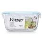 Lunch box Transparent Silicone Borosilicate Glass 950 ml 18 x 8,8 x 13,5 cm (12 Units) by Vivalto, Food storage - Ref: S36312...