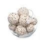 Set di palline decorative Marrone Bianco (12 Unità) di Gift Decor, Soprammobili - Rif: S3631308, Prezzo: 47,92 €, Sconto: %