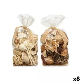 Pot-pourri décoratif Blanc Marron 19 x 40 x 14 cm (8 Unités) de Gift Decor, Objets de décoration - Réf : S3631316, Prix : 49,...