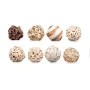 Conjunto de bolas decorativas Branco Castanho (12 Unidades) de Gift Decor, Adornos - Ref: S3631324, Preço: 33,64 €, Desconto: %