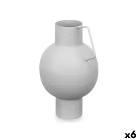 Vase Bereich Grau Stahl 15 x 23 x 13 cm (6 Stück) von Gift Decor, Vasen - Ref: S3631334, Preis: 33,48 €, Rabatt: %