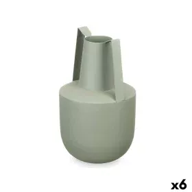 Vase Avec des poignées Vert Acier 14 x 24 x 14 cm (6 Unités) de Gift Decor, Vases - Réf : S3631340, Prix : 32,95 €, Remise : %