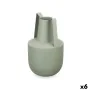 Vase With handles Green Steel 14 x 24 x 14 cm (6 Units) by Gift Decor, Vases - Ref: S3631340, Price: 32,95 €, Discount: %