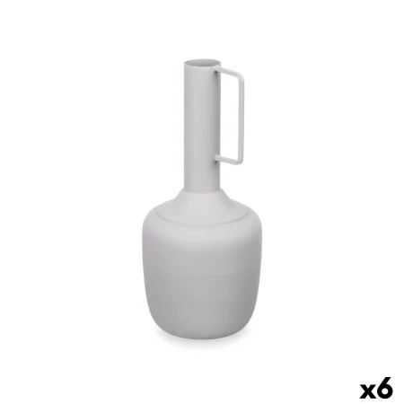 Vase With handle Grey Steel 12 x 30 x 12 cm (6 Units) by Gift Decor, Vases - Ref: S3631350, Price: 32,95 €, Discount: %